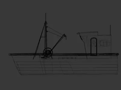 boat 3d  3D model