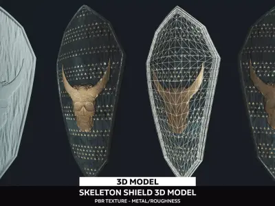 Skeleton Shield Free 3D model