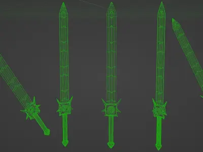 sword example Free low-poly 3D model