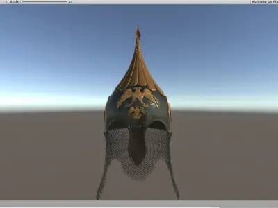 seljuk-helmet-eagle ornate hat hanging Free 3D model