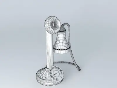 Candlestick Telephone Free 3D model