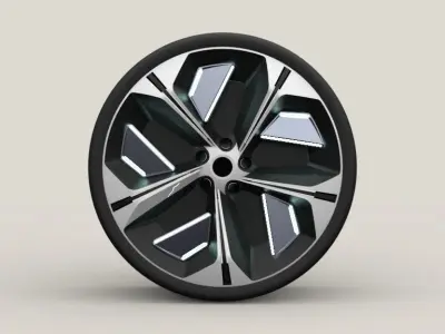 Car Wheel Concept 3D model by thepalashagrawal
