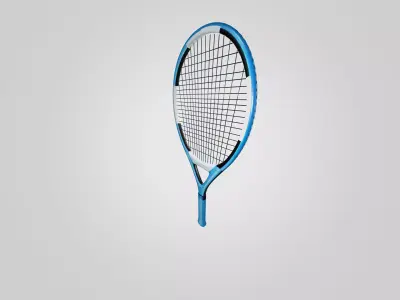 Generic Sports Racket - Low Poly Game Ready 3D Model Free low-poly 3D model