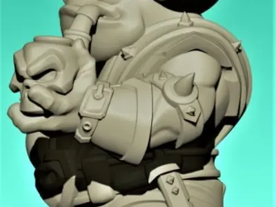 Toad Captain 3D print model