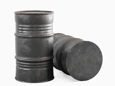 Industrial Barrel 05 Low-poly 3D model