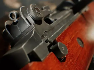 M14 Rifle Low-poly 3D model