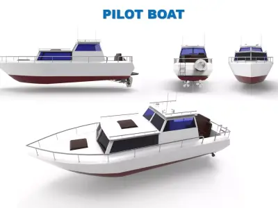 Pilot boat 3D model