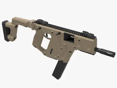Kriss vector Low-poly Low-poly 3D model