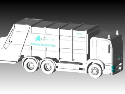 MAN Zoeller 22 m3 Free 3D model