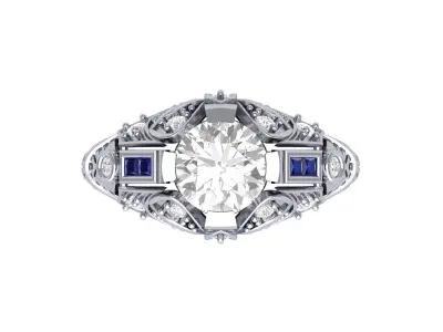 Wedding Ring  3D print model 436