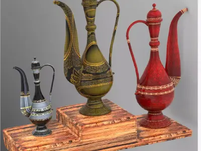Art of mughal empire islamic mughal art  Free 3D model