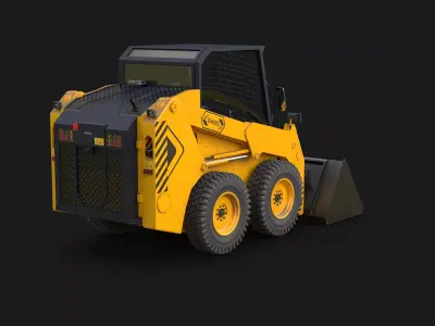 Modern Skid Steer Loader 3D model