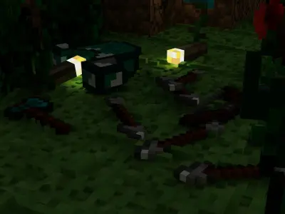 Minecraft basic pack  Free low-poly 3D model