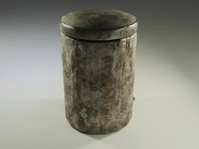 Futuristic Industrial Container Low-poly 3D model