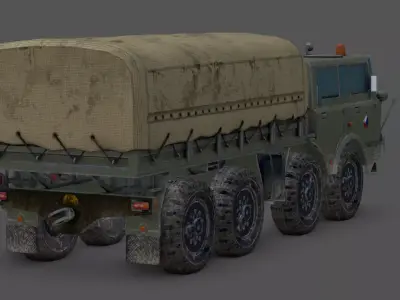 Tatra 813 8x8 Koloss Heavy Truck 3D Model Low-poly 3D model