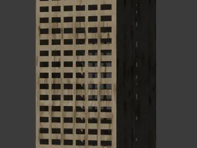 Murr Tower Beirut Free low-poly 3D model