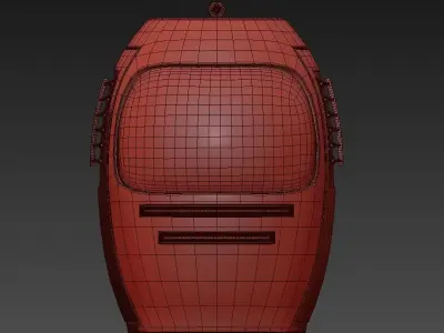 Teleferique container Low-poly 3D model