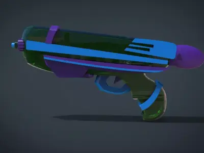 Water Gun - Kid Toys 3D Model Low-poly 3D model