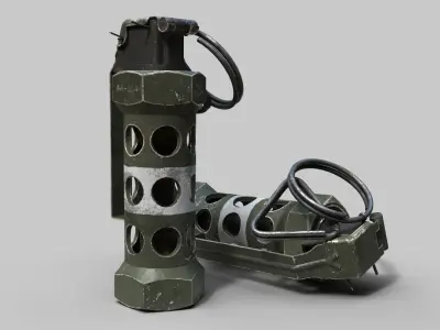 M84  flash and sound grenade 3D model purchase