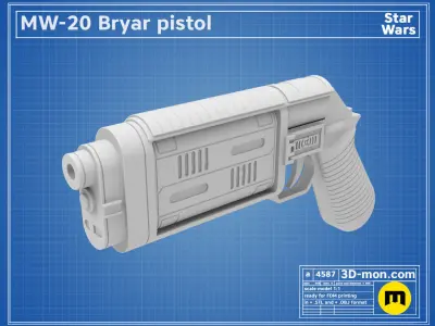MW-20 Bryar Pistol Free 3D print model