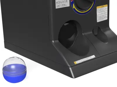  Japanese Gashapon Capsule Machine Black 