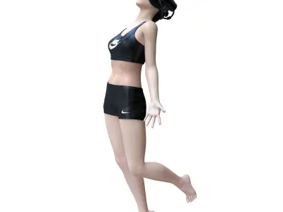 CYBERSPORT woman in swimsuit 3D model