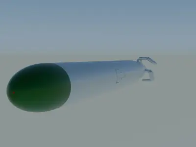 KH-55 Russian Cruise Missile 3D print model