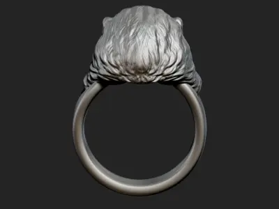 Lion ring 3D model