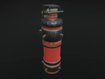  3D smoke grenade model 3D model
