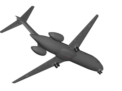 boeing 717  3D model