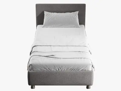 Single bed 3D model