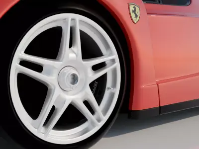 Ferrari Enzo 2002 High Detail Game Ready Cinematic Low-poly 3D model