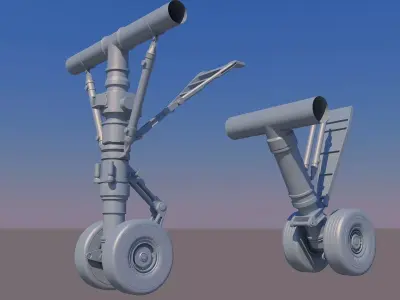 Landing gear - Chassis 3D model