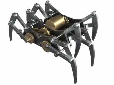Spider Robot 3D model get