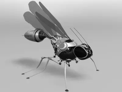 robotic bee Low-poly 3D model purchase