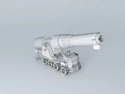 Mobile artillery Free 3D model