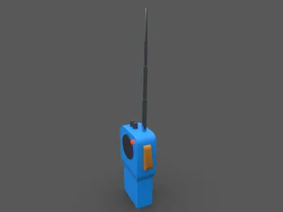  walkie talkie Low-poly 3D model