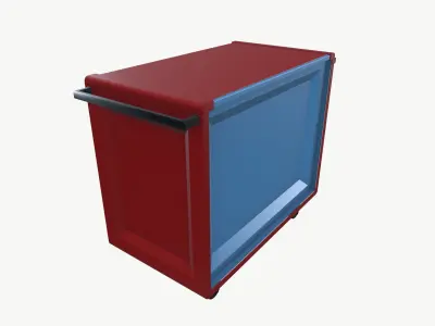 Industrial Toolbox Low-poly 3D model