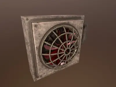Sci Fi Fan - PBR Game Ready 3D model Low-poly 3D model