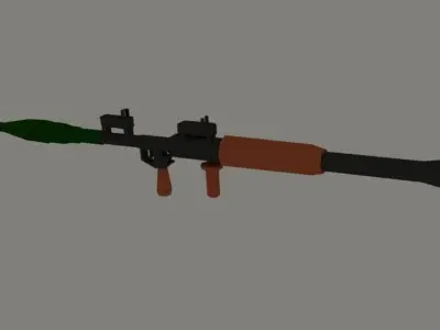 Rocket Launcher Low-Poly Free low-poly 3D model