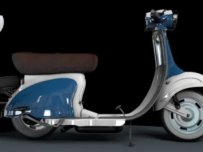 Scotter Siambretta Lambretta 3D model