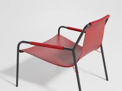 MODERN LEATHER CHAIR OX Denmarq SEPTEMBER 3D model