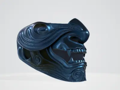 Samurai mask 2 3D model