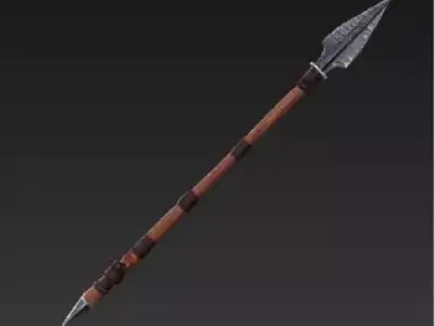 Medieval Longsword Bastard Sword  High Detail 3D Model Low-poly 3D model