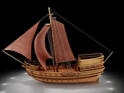 A Ship 3D model