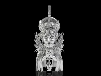 Baby Angel Hip Hop Pendant 3D print model