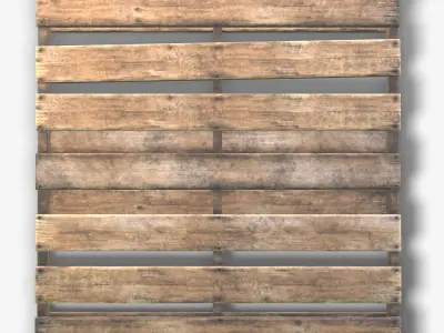 Pallet Wooden Game Ready PBR Textures Low-poly 3D model