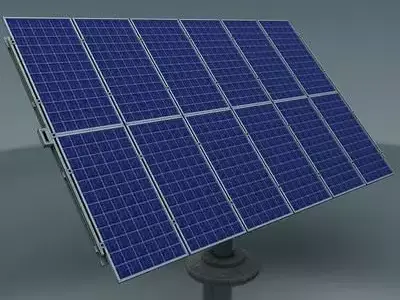 SOLAR set 1 panel Low-poly 3D model
