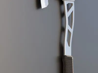 Cold Steel Axe Low-poly 3D model