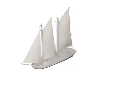 Ship concept 3D model